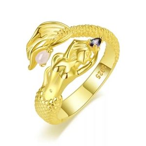 Women's 14kg Mermaid Ring Adj Size Jewelry Gifts